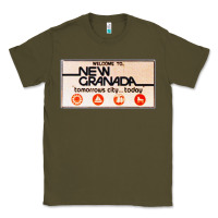 Army Green welcome to new granada! Classic Tee - PixelFlow