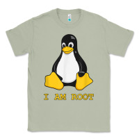 Matcha Linux Mascot Tux the Penguin I Am Root TShirt Men Women Kids Classic Tee - PixelFlow