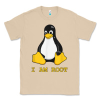 Mushroom Linux Mascot Tux the Penguin I Am Root TShirt Men Women Kids Classic Tee - PixelFlow