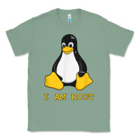 Sage Linux Mascot Tux the Penguin I Am Root TShirt Men Women Kids Classic Tee - PixelFlow
