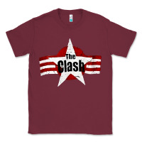 Burgundy Old Rock 1976 Clash Classic Tee - PixelFlow