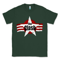 Sports Green Old Rock 1976 Clash Classic Tee - PixelFlow