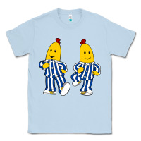 Dusty Blue bananas double Classic Tee - PixelFlow