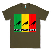 Army Green THREE LITTLE BIRDS Classic Tee - PixelFlow