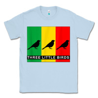 Dusty Blue THREE LITTLE BIRDS Classic Tee - PixelFlow
