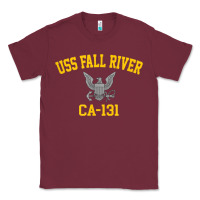 Burgundy uss fall river ca 131 Classic Tee - PixelFlow