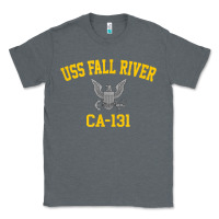 Charcoal Heather uss fall river ca 131 Classic Tee - PixelFlow
