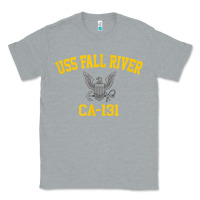 Heather Grey uss fall river ca 131 Classic Tee - PixelFlow