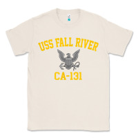 Natural uss fall river ca 131 Classic Tee - PixelFlow