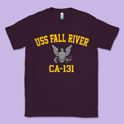 Uss Fall River Ca 131 Classic Tee Designed By Pixelflow