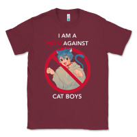 Burgundy i am a mom against cat boys Classic Tee - PixelFlow