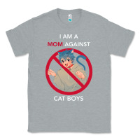 Heather Grey i am a mom against cat boys Classic Tee - PixelFlow