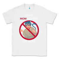 White i am a mom against cat boys Classic Tee - PixelFlow