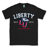 Black liberty university flames football lynchburg virginia sparky the eagle Classic Tee - PixelFlow