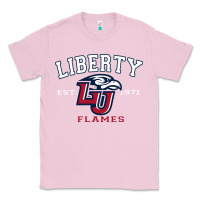 Bubblegum Pink liberty university flames football lynchburg virginia sparky the eagle Classic Tee - PixelFlow