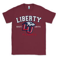 Liberty University Flames Football Lynchburg Virginia Sparky The Eagle Classic Tee | Teevron