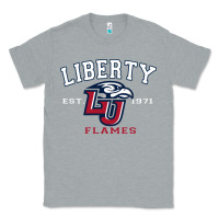 Heather Grey liberty university flames football lynchburg virginia sparky the eagle Classic Tee - PixelFlow