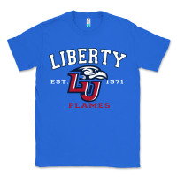True Royal liberty university flames football lynchburg virginia sparky the eagle Classic Tee - PixelFlow