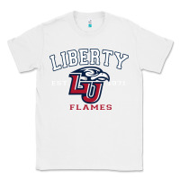 White liberty university flames football lynchburg virginia sparky the eagle Classic Tee - PixelFlow