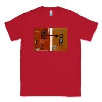 Red It’s Always Sunny Painting Classic Tee - PixelFlow