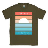 Army Green DAYMAN NIGHTMAN - It's Always Sunny Classic Tee - PixelFlow