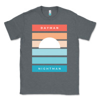 Charcoal Heather DAYMAN NIGHTMAN - It's Always Sunny Classic Tee - PixelFlow