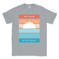 Heather Grey DAYMAN NIGHTMAN - It's Always Sunny Classic Tee - PixelFlow