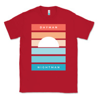 Red DAYMAN NIGHTMAN - It's Always Sunny Classic Tee - PixelFlow