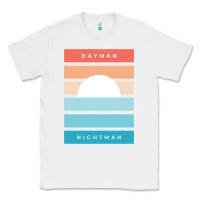 White DAYMAN NIGHTMAN - It's Always Sunny Classic Tee - PixelFlow