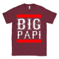 Burgundy big papi Classic Tee - PixelFlow