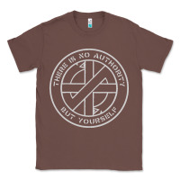 Chestnut Crass   There Is No  Authority But Yourself Classic Classic Tee - PixelFlow