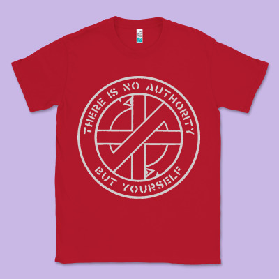 Crass   There Is No  Authority But Yourself Classic Classic Tee Designed By Pixelflow