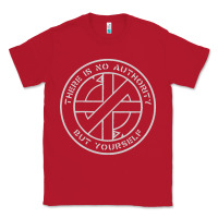 Red Crass   There Is No  Authority But Yourself Classic Classic Tee - PixelFlow