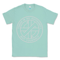 Seafoam Crass   There Is No  Authority But Yourself Classic Classic Tee - PixelFlow