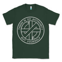 Sports Green Crass   There Is No  Authority But Yourself Classic Classic Tee - PixelFlow