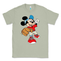 Matcha micky-playing-baseball-cartoon-illustration-- Classic Tee - PixelFlow