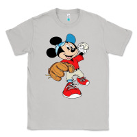 Moon Dust micky-playing-baseball-cartoon-illustration-- Classic Tee - PixelFlow