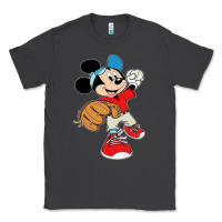 Smoke micky-playing-baseball-cartoon-illustration-- Classic Tee - PixelFlow