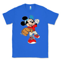 True Royal micky-playing-baseball-cartoon-illustration-- Classic Tee - PixelFlow
