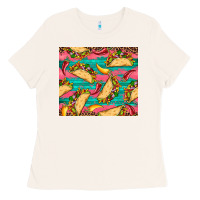 Bone mexican taco paper glitter leopard wooden Ladies Tee - Artiststas