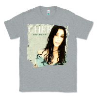 Heather Grey Cher Believe Tour, Cher Believe Tours, Cher, Believe, Tour, the Cher B Classic Tee - PixelFlow