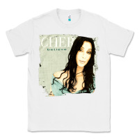 White Cher Believe Tour, Cher Believe Tours, Cher, Believe, Tour, the Cher B Classic Tee - PixelFlow