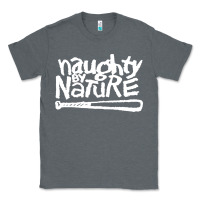 Charcoal Heather naughty by nature Classic Tee - PixelFlow