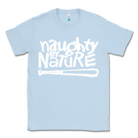 Dusty Blue naughty by nature Classic Tee - PixelFlow