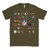 Army Green american football team collage    wall art Classic Tee - PixelFlow