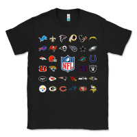 Black american football team collage    wall art Classic Tee - PixelFlow