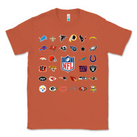 Copper american football team collage    wall art Classic Tee - PixelFlow