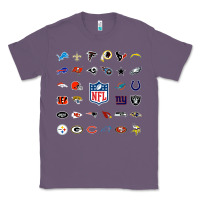 Lavender american football team collage    wall art Classic Tee - PixelFlow