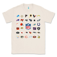 Natural american football team collage    wall art Classic Tee - PixelFlow