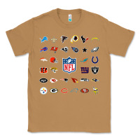 Toasted Coconut american football team collage    wall art Classic Tee - PixelFlow